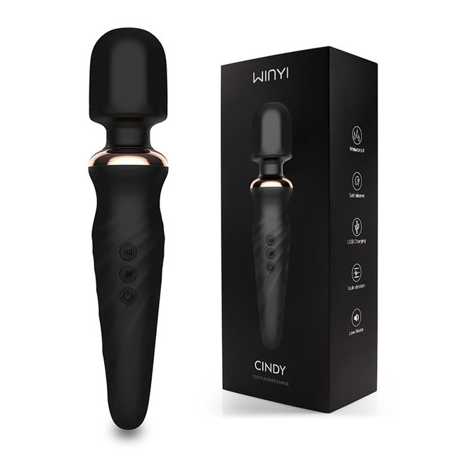 Full Body Wireless Adult Sex Toy Handheld Vibrating Massager Wand Skin Soft Silicone Rechargeable Portable Wand Massager