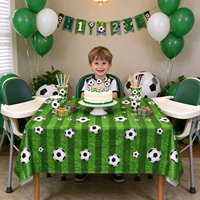 Nappe de table rectangulaire personnalisée pour match de football, en polyester, pour la décoration de la maison