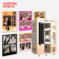 Cabina de Fotos Inteligente Automatizada Modular, Desmontable, de Autoservicio, Profesional, Todo en Uno, con Pantalla Táctil DSLR