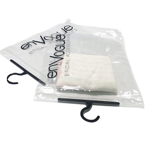 Túi bao bì quần áo tùy chỉnh in với khóa kéo và móc thuận tiện cho việc lưu trữ túi bao bì quần áo đứng - Product Image 2