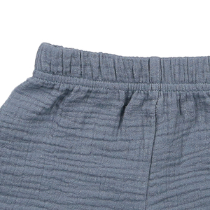 Camicia a maniche corte e Shorts in mussola di cotone bambino bambino 2 pezzi per neonato Casual all'ingrosso su misura per il bambino - Product Image 5