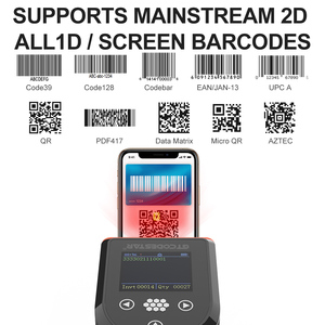 Gtcodestar GT-3302 không dây 2D Máy Quét Mã Vạch 2.4 Gam QR <span class=keywords><strong>code</strong></span> Reader 1D cầm tay Đầu đọc mã vạch có dây mã vạch cho siêu thị - Product Image 3