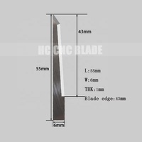 Couteau vibrant en mousse PVE EPE EPP Couteau oscillant CNC Cutter Lame de coupe en carbure de tungstène pour AOL RZCUT ESKO AOKE IECHO JWEI