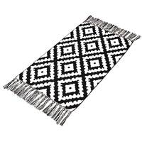 Tapis de sol personnalisé en polyester jacquard à rayures, style nordique, pour entrée, couloir, salle de bain, baie vitrée, chevet, vente en gros