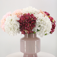 Bouquet de mariée en fleurs d'hortensia artificielles effet naturel, plante de bureau, décoration de mariage, petit arrangement réaliste et vibrant pour cadeau