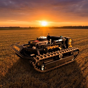 Tondeuse à gazon autotractée de type chariot, moteur Loncin 764CC, 60 pouces °   Chariot tout-<span class=keywords><strong>terrain</strong></span> de type crawler pour vergers, capacité de franchissement de <span class=keywords><strong>pente</strong></span> de 680 m - Product Image 2