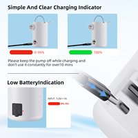 Pompe à air portable rapide pour matelas, batterie 2400 mAh et lampe de camping, gonflage et dégonflage 5 kPa pour tapis de couchage et flotteurs de piscine
