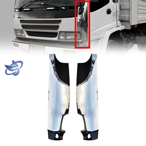 อะไหล่ตกแต่งตัวถังรถยนต์ แผงมุมโครเมียมและพลาสติกสีดำ ขนาด 80 ซม. คุณภาพพรีเมียม สำหรับ <span class=keywords><strong>ISUZU</strong></span> <span class=keywords><strong>DECA</strong></span> <span class=keywords><strong>270</strong></span>/320 จากโรงงาน - Product Image 1