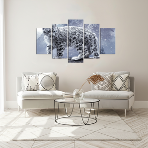 Cadeau Snow Canvas : Décoration murale en verre peinte avec des animaux sauvages, lot de 5 toiles assorties - Product Image 3