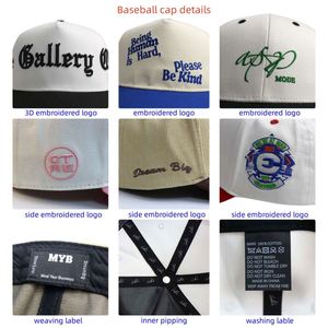 Buen Proveedor, Fabricación Personalizada de Gorras de Béisbol de 5 Paneles y 2 Tonos de Color, Gorras Unisex con Cierre a Presión para Exteriores - Product Image 6