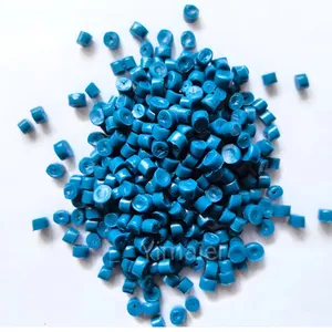 Yüksek yoğunluklu polietilen reçine HDPE granülleri HDPE mavi plastik malzeme