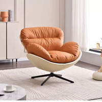 Fauteuil de salon moderne et minimaliste de style cygne, pivotant, pour la détente, fabriqué en Chine