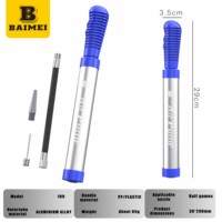 BAIMEI Bomba de Aire Manual, Accesorios Deportivos para Inflar Balones de Fútbol, Baloncesto, Voleibol, Rugby, con Aguja