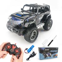 Voiture RC électrique 4x4 haute vitesse 2,4 GHz, étanche, escalade murale, télécommande 10 canaux, câble USB, 100 km/h, prête à l'emploi pour enfants