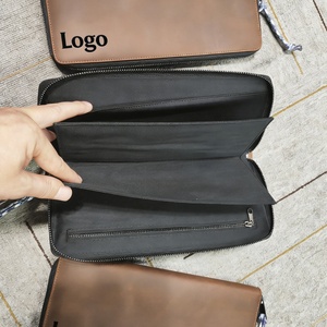 Sac de rangement multi-compartiments en cuir véritable pour gants de golf, étui de protection premium imperméable pour accessoires de golf - Product Image 5