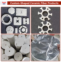 Papier en fibre céramique non toxique, matériau d'isolation pour four résistant à la chaleur, conductivité thermique 0,075, température de fonctionnement 1260°C