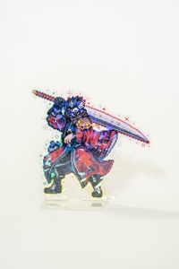 OEM ODM Anime <span class=keywords><strong>Final</strong></span> <span class=keywords><strong>Fantasy</strong></span> X Présentoir en acrylique Pixel Art Double Face Holographique Craquelé FFX Tidus Yuna Auron Lulu Rikku - Product Image 4