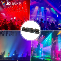 8x40w Led Faisceau Zoom Tête Mobile Lavage Lumière avec Auxiliaire Lumière Dmx Contrôle Scène Barre 8 Têtes 40w Rgbw 4in1 Faisceau Lumières Mobiles