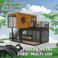 Conteneur métallique de 20 pieds de style design industriel, conteneur préfabriqué en kit pour bureau, école, atelier, centre commercial, hôtel