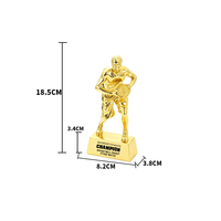Trofeo de Baloncesto de Resina Personalizado al por Mayor, Figura Bañada en Oro para Recuerdo de Torneos Deportivos