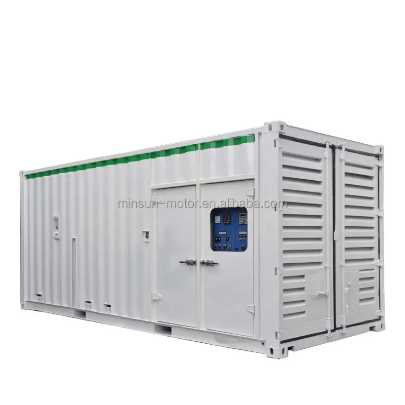 Container Aggregat 1 Mw Large Power Schall dichter Diesel generator Zum Verkauf