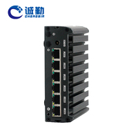 Baytrail-procesador DDR3 de escritorio, 6 puertos Lan sin ventilador, industrial, Mini PC, J1800, J1900, E3845, Openwrt