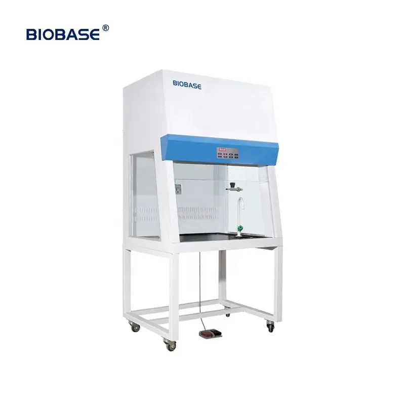 เครื่องดูดควันแบบท่อ biobase 0.3 ~ 0.8เมตร/วินาทีทนต่อกรดและด่างอ่อนการออกแบบตามหลักสรีรศาสตร์ฝากระโปรงหน้าแบบท่อสำหรับห้องปฏิบัติการ