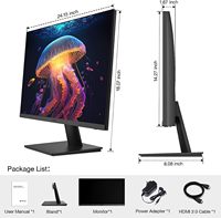 Monitor LCD Plano Koorui de 27 Pulgadas, 4K UHD, 3840*2160, IPS, para Escritorio, Oficina, Negocios, Computadora, PC