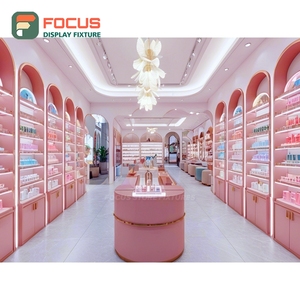 New Design Brand Store Chrome Metal Retail Furniture Turnkey Solution Beauty Retail Design - Product Image 1