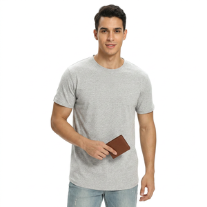 Camiseta de Algodón 100% Personalizada al por Mayor para Hombre, Talla Grande, Hombros Caídos, Tejido de Punto Liso con Poliéster 100% Algodón - Product Image 1