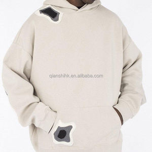 Sweats à capuche surdimensionnés de luxe sweat à capuche lourd pour hommes 100% coton pull broderie Logo personnalisé sweat à capuche épais en éponge française - Product Image 1