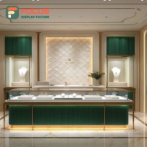 Fabricante de Muebles para Joyerías de Lujo Personalizadas, Mostrador de Exhibición Comercial con Superficie Pulida - Product Image 4