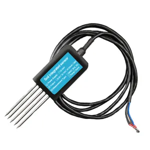 Monitor de temperatura y humedad del suelo RS485, NPK EC PH, Sensor de prueba de humedad del suelo, probador de calidad del suelo