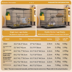 Jaula de Metal Resistente para <span class=keywords><strong>Conejos</strong></span>, Fácil de Limpiar, Plegable, Tamaño Mediano, para <span class=keywords><strong>Conejos</strong></span> de Orejas Caídas, Jaula Comercial para Gatos, para Interiores y Exteriores - Product Image 3