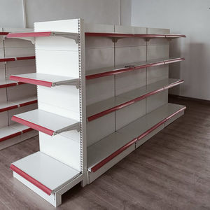 Kimham <b>Hot</b> <b>Wheels</b> Double-Sided Heavy Duty Supermarket <b>Display</b> Rack with 5 Shelves Epoxy Powder Coated Metallic Material - Product Image 1