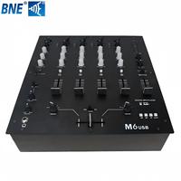 Console de mixage en rack M6USB intégrée 4 canaux, contrôleur DJ compact, console de contrôle de musique pour bar avec BT/USB