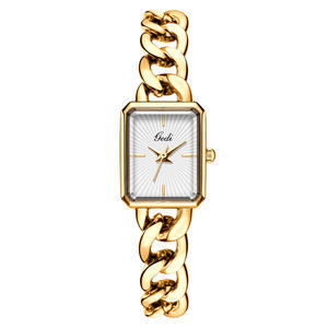 GEDI 52105 vestido pulsera cadena Vintage mujer cuarzo reloj de pulsera Acero inoxidable impermeable lujo joyería regalo reloj - Product Image 5