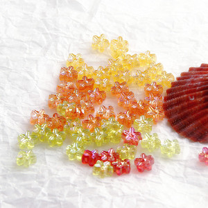 50 unids/bolsa AB Color 6,5 cm flor cuentas espaciadoras coloridas para la fabricación de joyas - Product Image 1