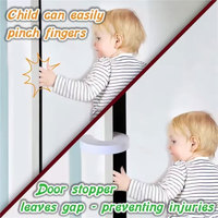 Protector de Puerta Antipinzamiento, Ecológico y No Tóxico, Antideslizante, Resistente al Viento, de Espuma Suave, Cortable y Personalizable