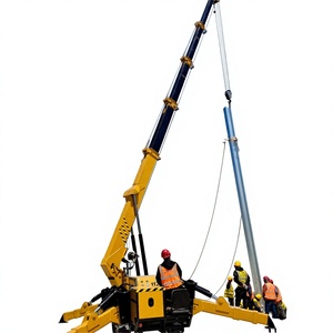 Mini-grue sur chenilles de 10 tonnes, grue araignée pour le levage de poutres en acier et d'unités HVAC - Product Image 1
