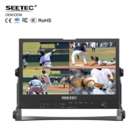 Monitor de Transmisión Multicámara SEETEC ATEM156S de 15.6 Pulgadas 3G-SDI para Full HD 1920x1080 con Panel IPS Retroiluminado por LED