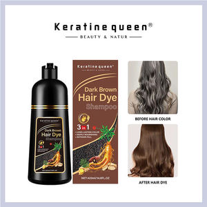 แชมพูย้อมผมโออีเอ็มสำหรับผมถาวรหวีธรรมชาติแอมโมเนียต่ำผมสีน้ำตาลเข้มดำดำตรงจากประเทศไทย - Product Image 6