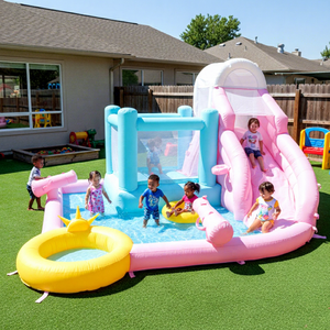 <span class=keywords><strong>Toboggan</strong></span>, piscine à balles, château gonflable, <span class=keywords><strong>trampoline</strong></span>, glissière, maison gonflable pour enfants, couleur violette - Product Image 1