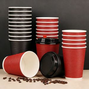 Gobelets à boisson de haute qualité, gobelets en papier ondulé, gobelets à café jetables en papier pour boissons chaudes - Product Image 2
