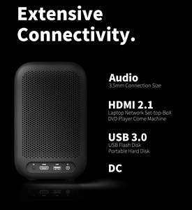 ส่งใน3วัน wupro G2 G1 LED โปรเจกเตอร์320 ISO Lumens 1080P Full HD 4K รองรับโปรเจกเตอร์ HDR10 2 + 16GB Google TV projector. - Product Image 2