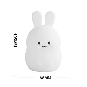 Nhà Máy Tùy Biến Trẻ Em Của Món Quà Silicone Cơ Thể Đầy Màu Sắc Vòng Mini Kích Thước Gian Hàng Bầu Không Khí Hình Dạng Động Vật LED Đèn Ngủ - Product Image 6