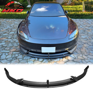 เหมาะสำหรับ Tesla Model 3 ปี 2024-2025 ชุดแต่งกันชนหน้าสไตล์ IKON2 สีดำด้าน - Product Image 1