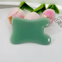 Outil de massage facial en jade aventurine naturel Hongzhuo, vert, formes variées, pour les soins de la peau, produits de maquillage, étiquette privée Gua Sha