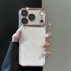 Custodia Trasparente in Silicone Morbido con Placcatura di Lusso per <span class=keywords><strong>iPhone</strong></span> 17 16 <span class=keywords><strong>Pro</strong></span> <span class=keywords><strong>Max</strong></span> <span class=keywords><strong>11</strong></span> 12 13 14 15 <span class=keywords><strong>Pro</strong></span> 17Air con Protezione <span class=keywords><strong>Fotocamera</strong></span> - Product Image 6