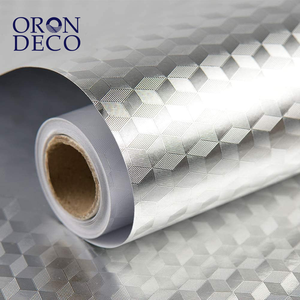 Oron déco bon marché 3D papier peint de <span class=keywords><strong>cuisine</strong></span> PVC vinyle auto-adhésif <span class=keywords><strong>cuisine</strong></span> feuille d'aluminium autocollants résistant à l'huile étanche pour le mur - Product Image 1